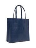 Ted Baker Crocon Croc Effect Large Icon Bag, Navy
