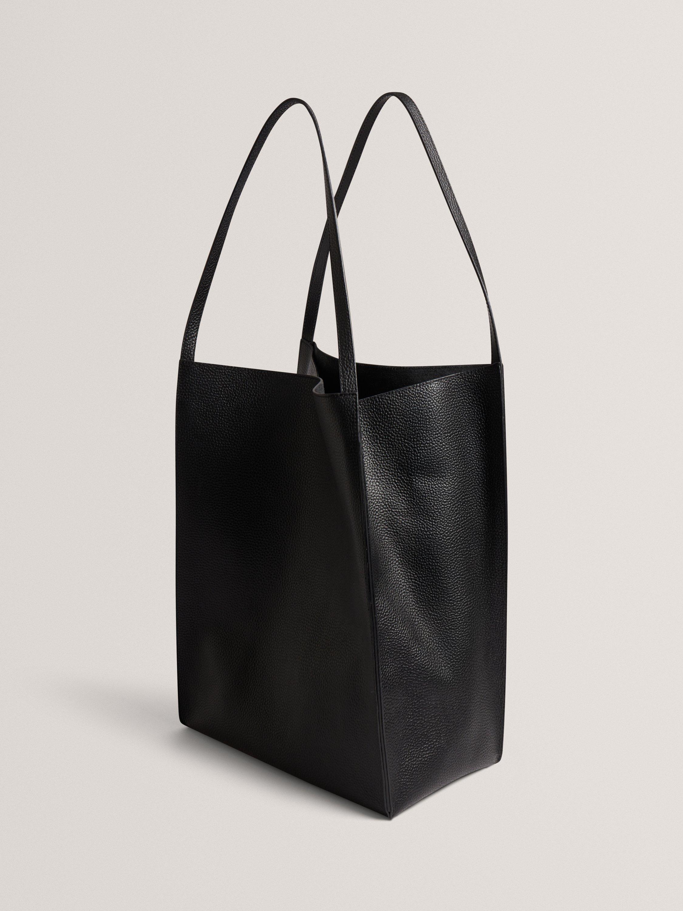 Product image 2 of 6, which shows Ted Baker Tammila Large Shopper Leather Tote Bag, Black