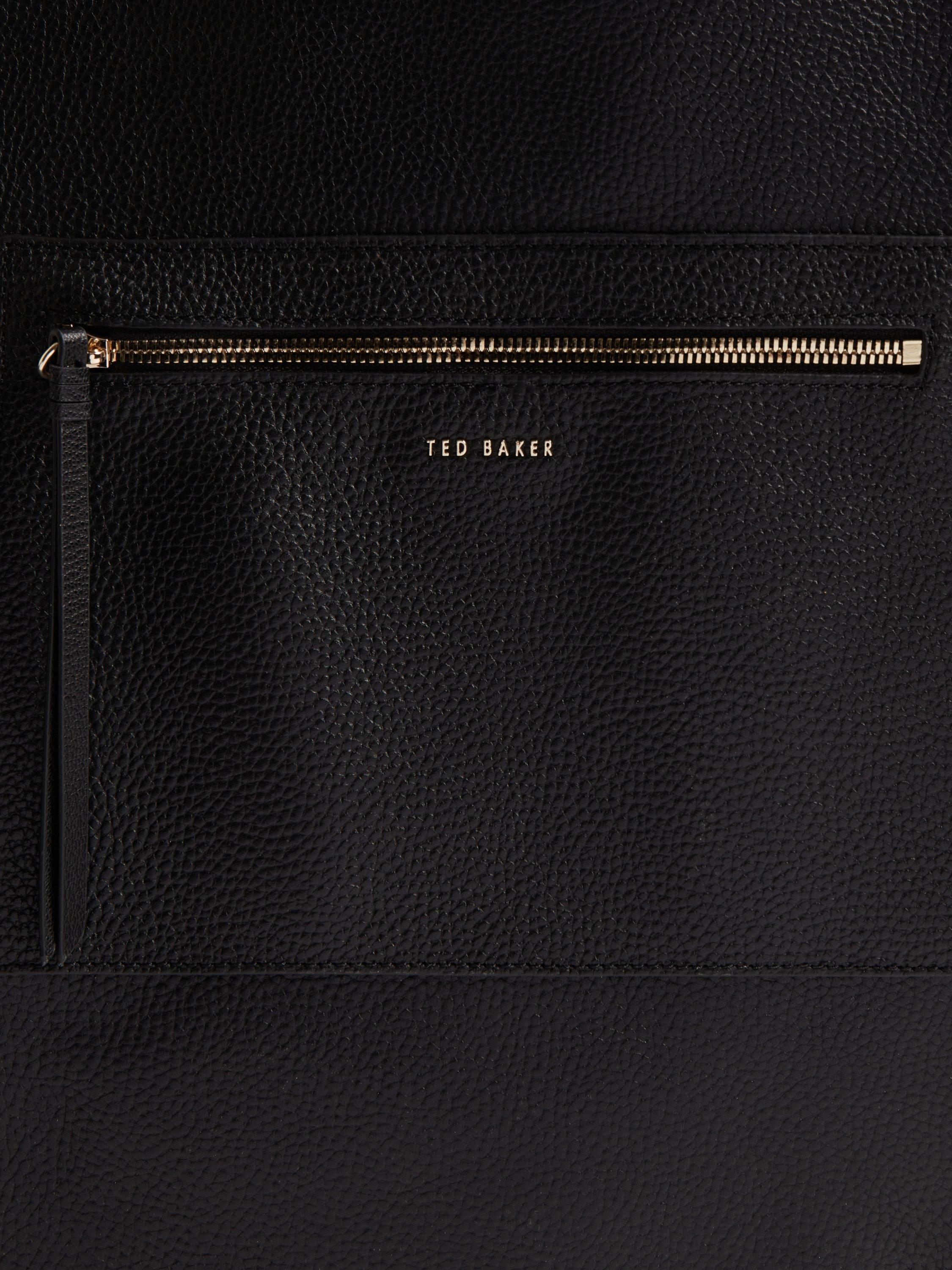 Product image 3 of 6, which shows Ted Baker Tammila Large Shopper Leather Tote Bag, Black