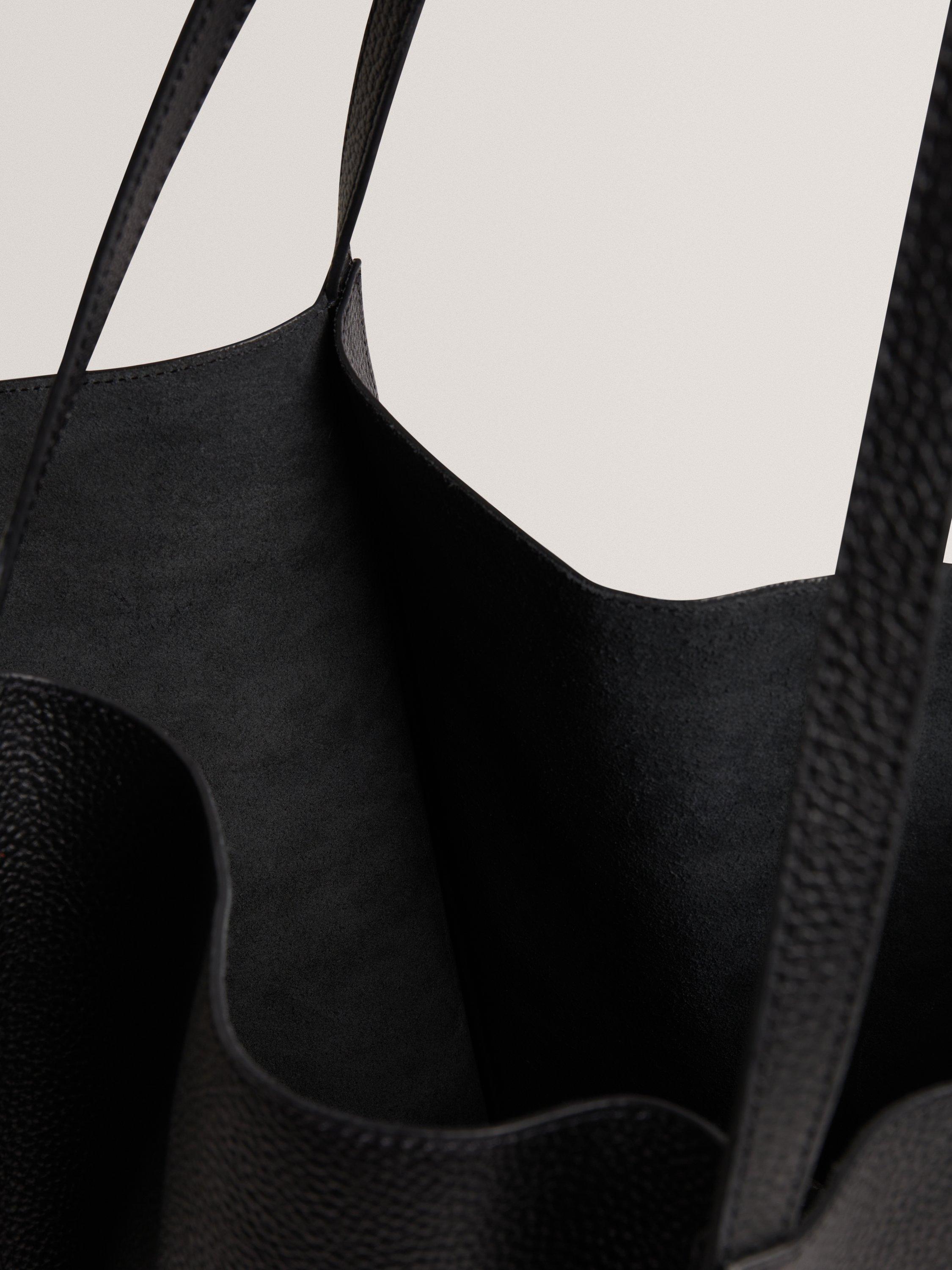 Product image 4 of 6, which shows Ted Baker Tammila Large Shopper Leather Tote Bag, Black