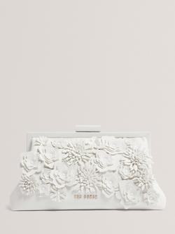 Ted Baker Fiorell 3D Clutch Bag, White