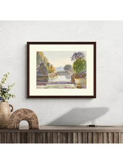 Tate + John Lewis Emily Sargent 'Lakes & Trees' Framed Print, 43 x 53cm - view 2, Green / Blue