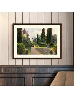 Tate + John Lewis Emily Sargent 'Villa Marlia, 1908' Framed Print, 52 x 72cm - view 2, Brown / Green