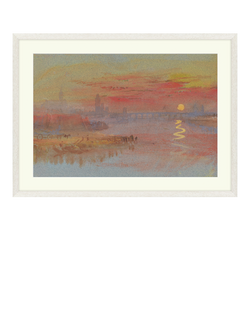 Tate + John Lewis JMW Turner 'The Scarlet Sunset' Framed Print, 52 x 72cm, Orange / Yellow