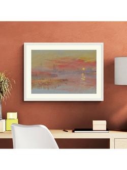 Tate + John Lewis JMW Turner 'The Scarlet Sunset' Framed Print, 52 x 72cm - view 2, Orange / Yellow