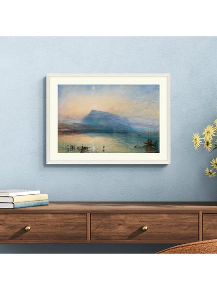 Tate + John Lewis JMW Turner 'The Blue Rigi, Sunrise, 1842' Framed Print, 52 x 72cm - view 2, Blue / Beige