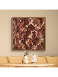 John Lewis Harlie Briggs 'Autumn Leaves' Framed Canvas Print, 86 x 86cm, Red/Brown