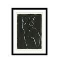 John Lewis Harlie Briggs 'Echo Figurative' Framed Print & Mount, 42 x 32cm, Black/Beige