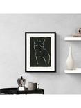 John Lewis Harlie Briggs 'Echo Figurative' Framed Print & Mount, 42 x 32cm, Black/Beige
