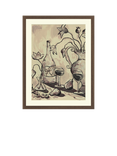 John Lewis Harlie Briggs 'Evening Conversation' Framed Print & Mount, 42 x 32cm, Brown