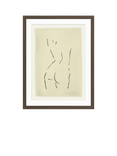 John Lewis Harlie Briggs 'Figurative' Framed Print & Mount, 42 x 32cm, Brown/Beige
