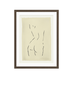 John Lewis Harlie Briggs 'Figurative' Framed Print & Mount, 42 x 32cm, Brown/Beige