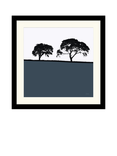 John Lewis Jacky Al-Samarraie 'Carlisle' Framed Print, 54.5 x 54.5cm, Navy