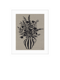 John Lewis Jan Jay 'Foxgloves' Framed Print & Mount, 63.5 x 53.5cm, Black/Brown