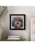 John Lewis Louise Luton 'Cockapoo' Framed Print, 33.5 x 33.5cm, Black/Multi
