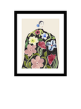 John Lewis La Poire 'Rose Coat' Framed Print & Mount, Pink/Green