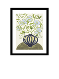 John Lewis La Poire 'Sweet Peas' Framed Print & Mount, 32 x 26cm, Green/Blue