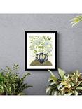 John Lewis La Poire 'Sweet Peas' Framed Print & Mount, 32 x 26cm, Green/Blue