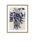 John Lewis Mercedes Lopez Charro 'Beautiful Bouquet I' Framed Print & Mount, 42 x 32cm, Blue/Beige