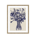 John Lewis Mercedes Lopez Charro 'Beautiful Bouquet II' Framed Print & Mount, 42 x 32cm, Blue/Beige