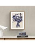 John Lewis Mercedes Lopez Charro 'Beautiful Bouquet II' Framed Print & Mount, 42 x 32cm, Blue/Beige