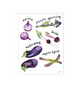 John Lewis Rosie Webb 'Harvest Hues Purple' Framed Print, 42 x 32cm, Purple/Green