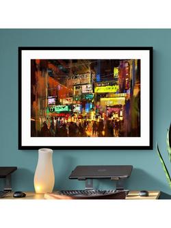 John Lewis Tithi Luadthong 'Neon Dreams' Framed Print & Mount, 83.5 x 63.5cm, Multi - view 2, Multi