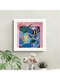 John Lewis Sara Hayward 'Still Life II' Framed Print & Mount, 42 x 42cm, Pink/Blue