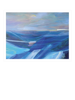 John Lewis Tiffany Lynch 'Across the Waves' Framed Print, 42 x 32cm, Blue, White Blue