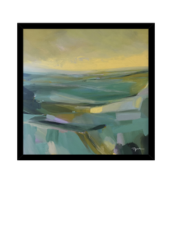 John Lewis Tiffany Lynch 'Chasing the Light' Framed Print, 32 x 32cm, Green, Black Green