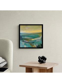 John Lewis Tiffany Lynch 'Chasing the Light' Framed Print, 32 x 32cm, Green - view 2, Black Green