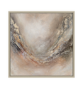 John Lewis Yharnna 'Flow of Eternity' Framed Canvas Print, 106 x 106cm, Champagne Neutral