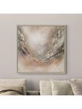 John Lewis Yharnna 'Flow of Eternity' Framed Canvas Print, 106 x 106cm, Champagne Neutral