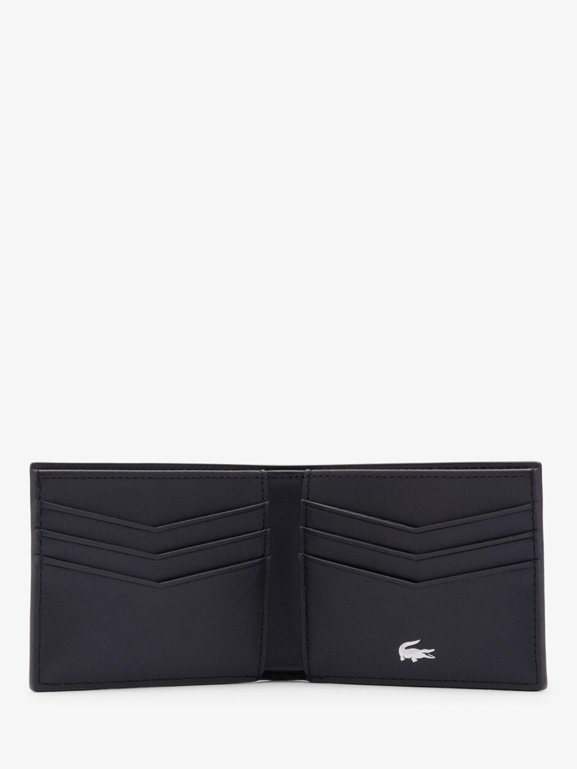 Product image 3 of 4, which shows Lacoste Ossian Leather Bifold Wallet, Black Black