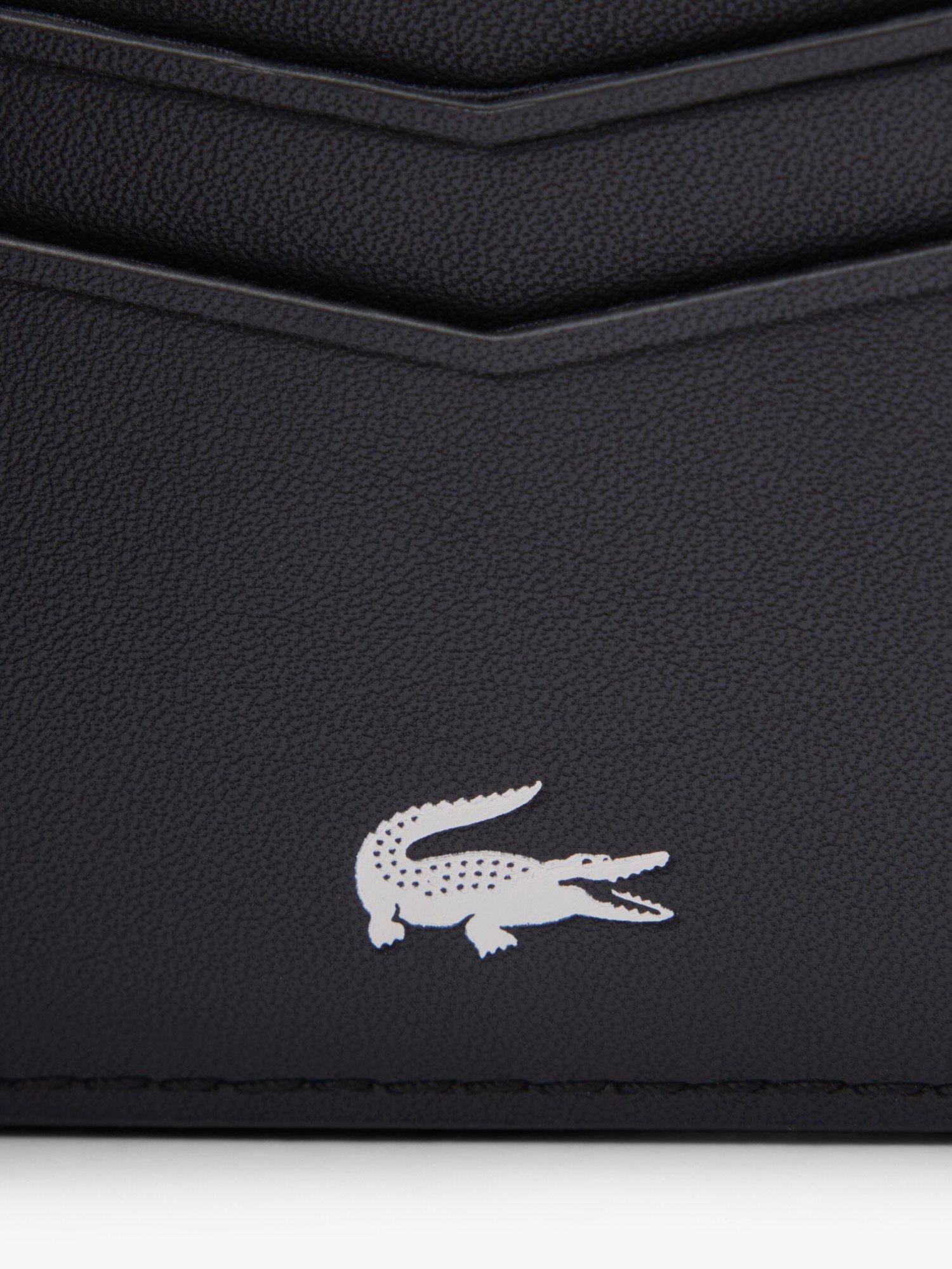 Product image 4 of 4, which shows Lacoste Ossian Leather Bifold Wallet, Black Black