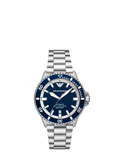 Emporio Armani AR60087 Men's Sea Explorer Bracelet Watch, Blue, Blue