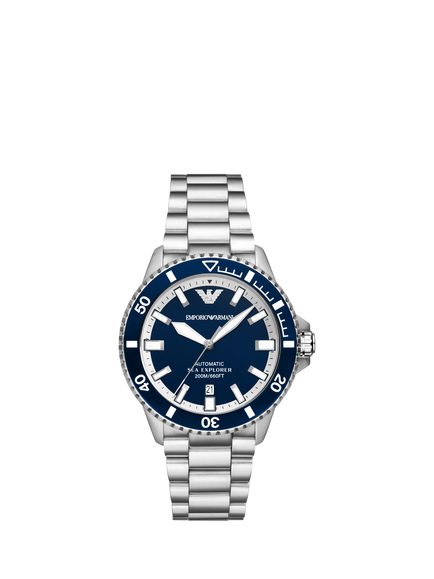 Emporio Armani AR60087 Men's Sea Explorer Bracelet Watch, Blue, Blue