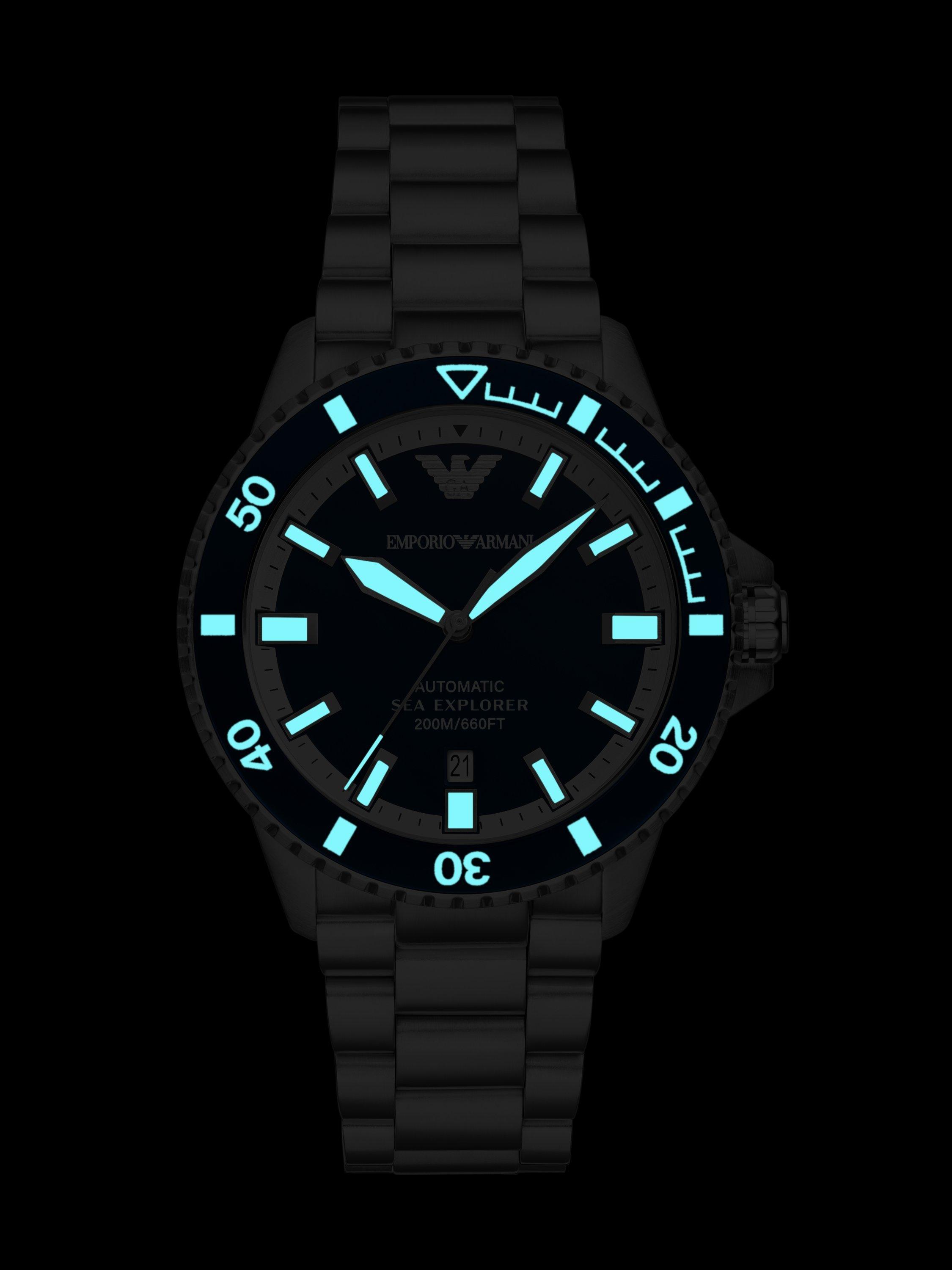 Emporio Armani AR60087 Men's Sea Explorer Bracelet Watch, Blue