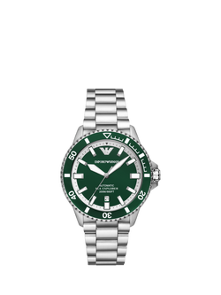Emporio Armani AR60088 Men's Sea Explorer Bracelet Watch, Green, Green
