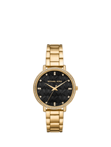 Michael Kors Women's Lexington Crystal Bracelet Strap Watch, Gold