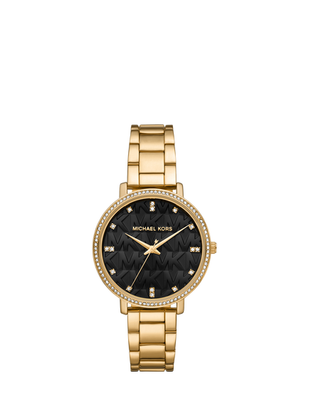 Michael Kors MK4916 Women's Stainless Steel Cubic Zirconia Watch, Gold