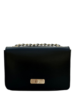 Apatchy London The Grace Small Leather Crossbody Bag, Black