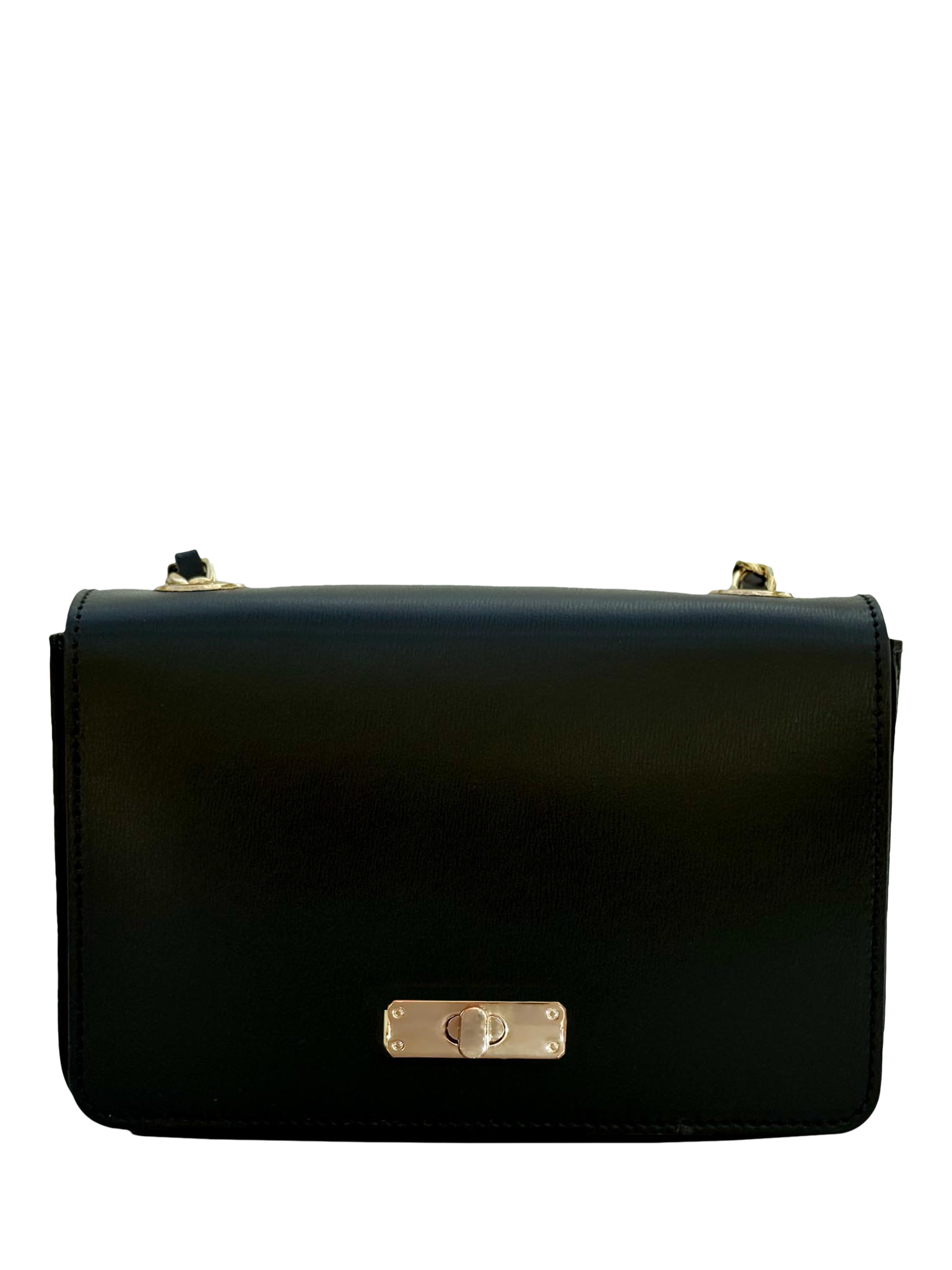 Product image 3 of 6, which shows Apatchy London The Grace Small Leather Crossbody Bag, Black