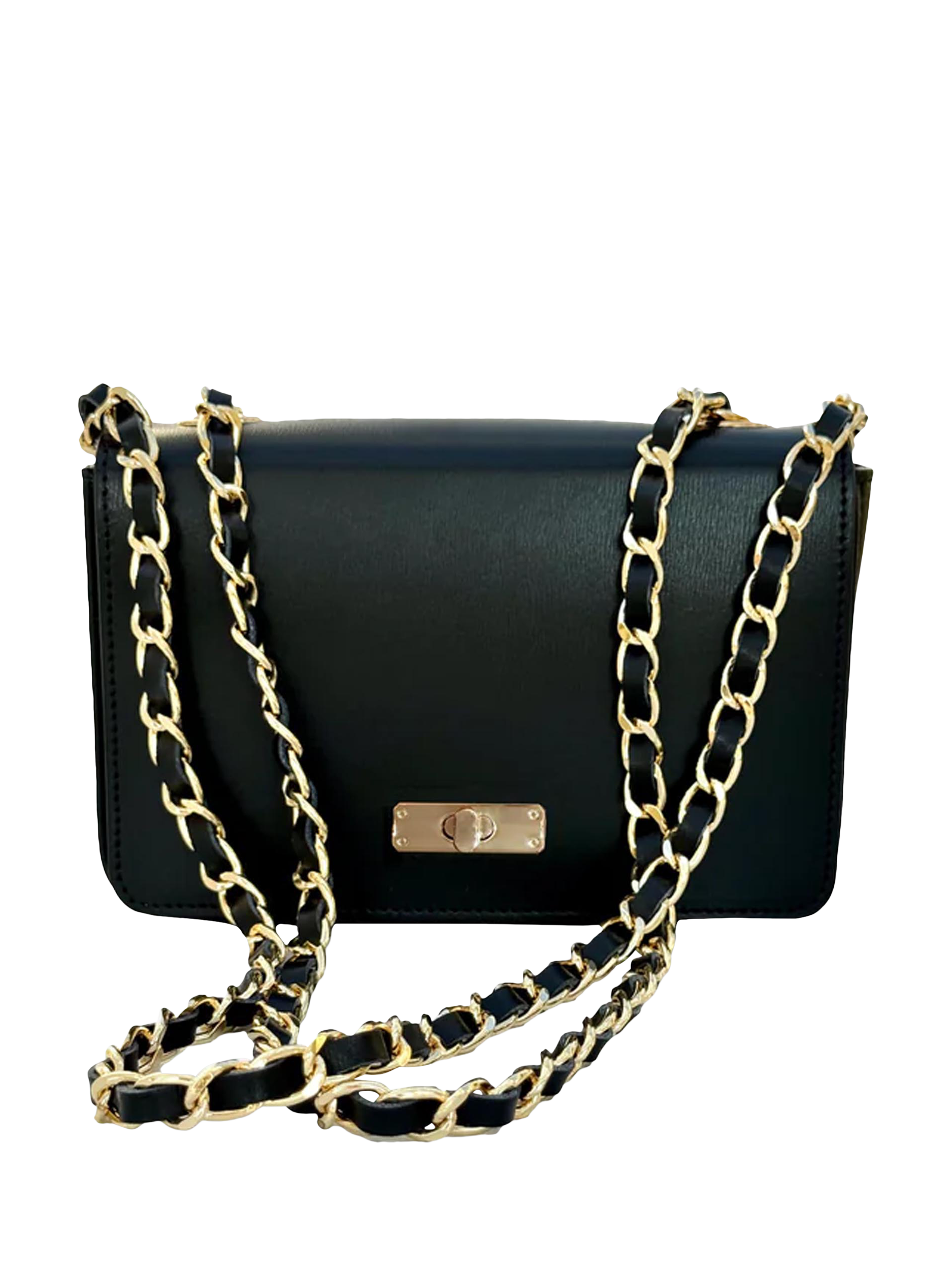 Product image 4 of 6, which shows Apatchy London The Grace Small Leather Crossbody Bag, Black