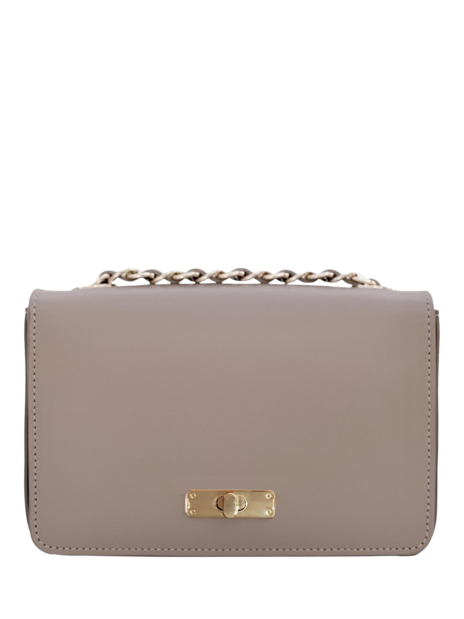 Product image 1 of 5, which shows Apatchy London The Grace Small Leather Crossbody Bag, Mocha