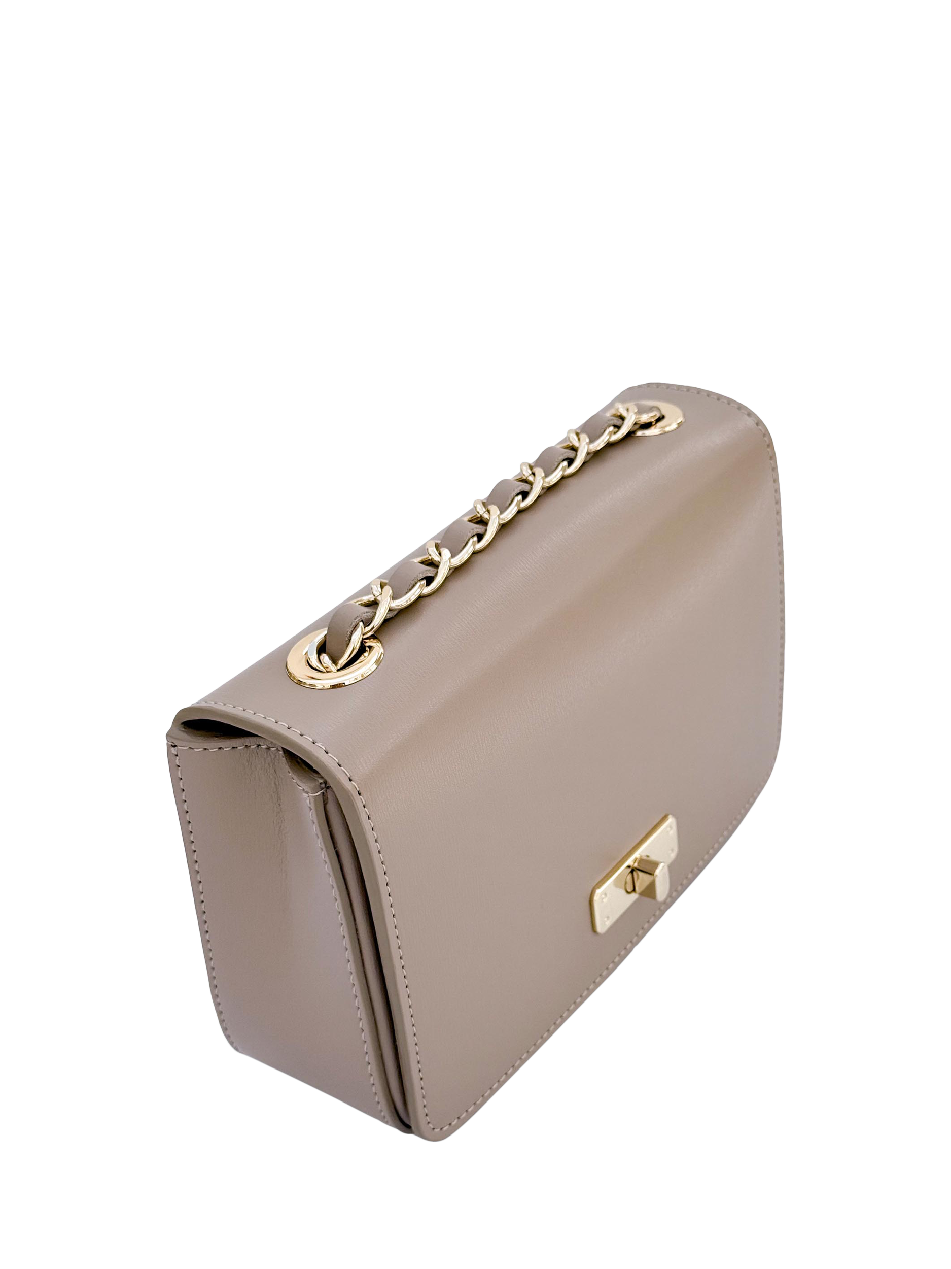 Product image 4 of 5, which shows Apatchy London The Grace Small Leather Crossbody Bag, Mocha