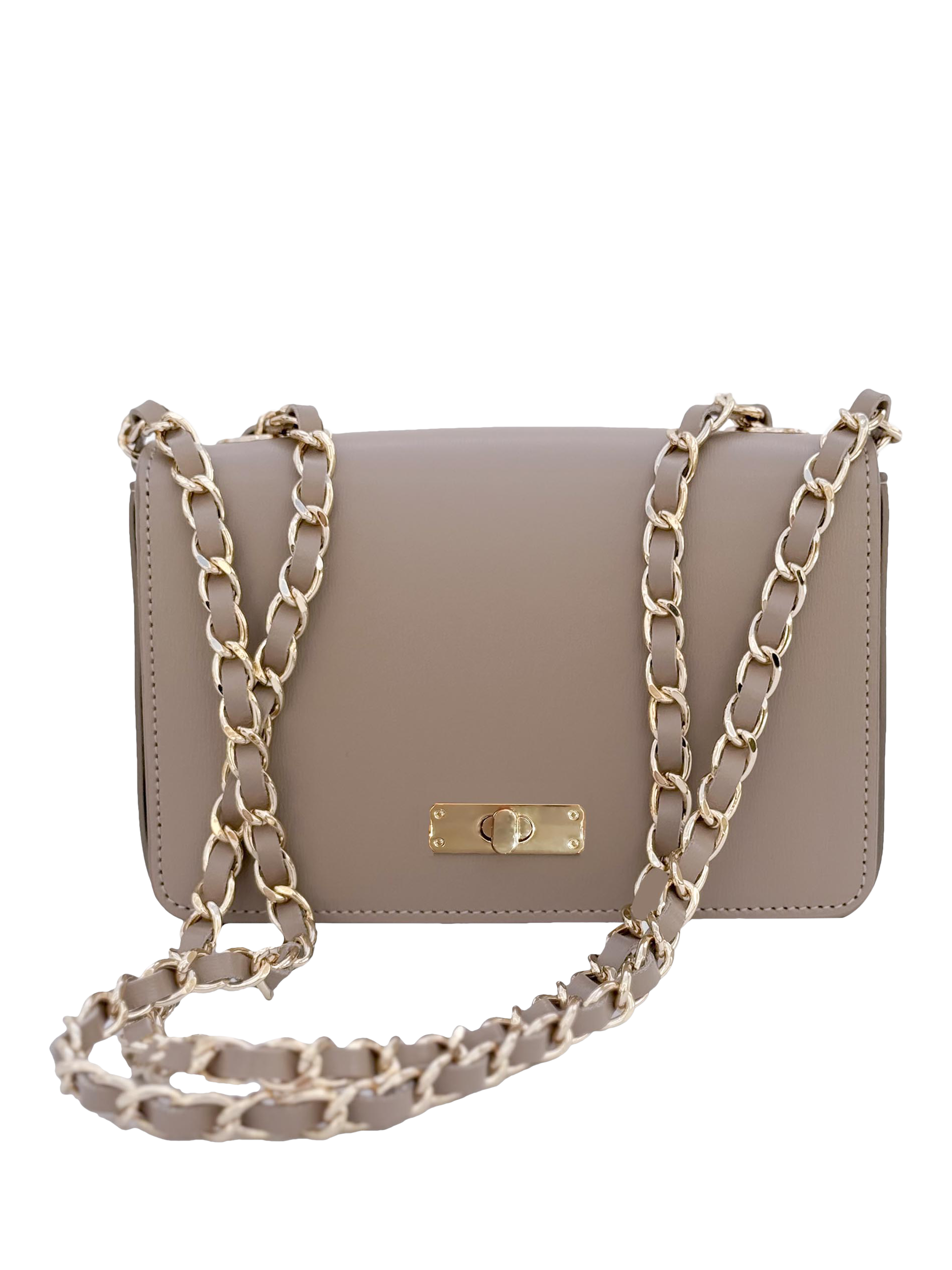 Product image 5 of 5, which shows Apatchy London The Grace Small Leather Crossbody Bag, Mocha