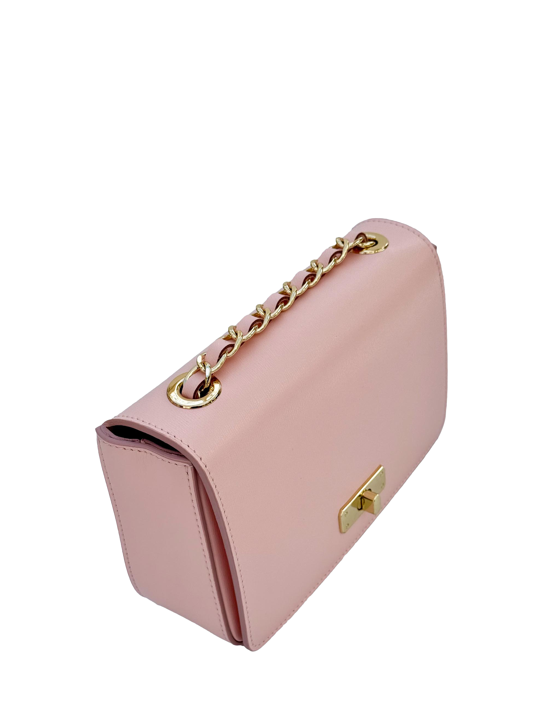 Product image 3 of 7, which shows Apatchy London The Grace Small Leather Crossbody Bag, Pink