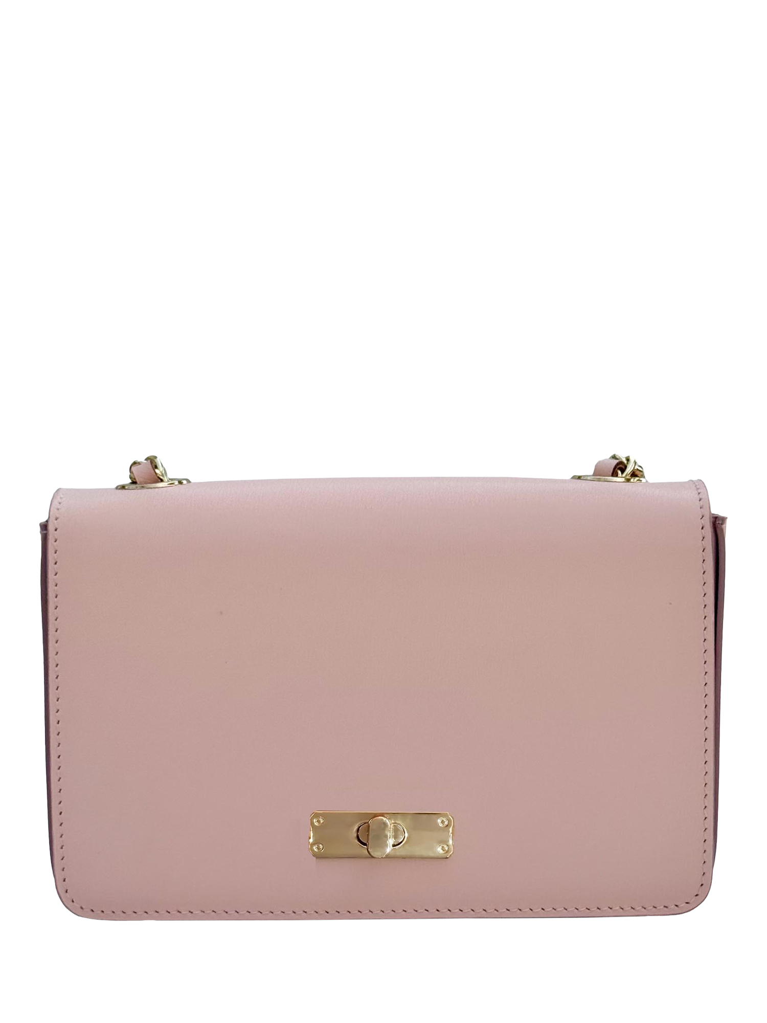 Product image 4 of 7, which shows Apatchy London The Grace Small Leather Crossbody Bag, Pink