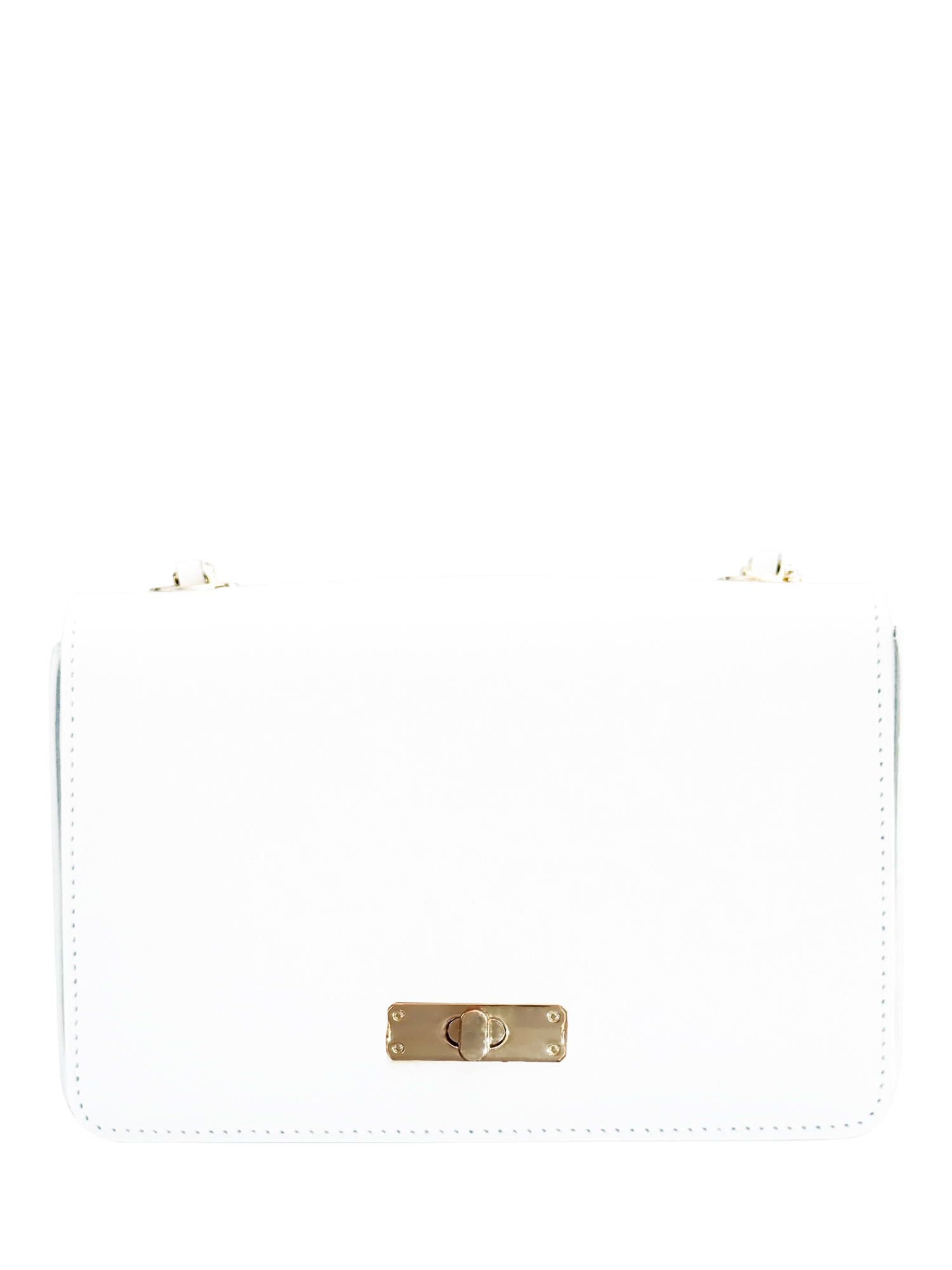 Product image 4 of 6, which shows Apatchy London The Grace Small Leather Crossbody Bag, White